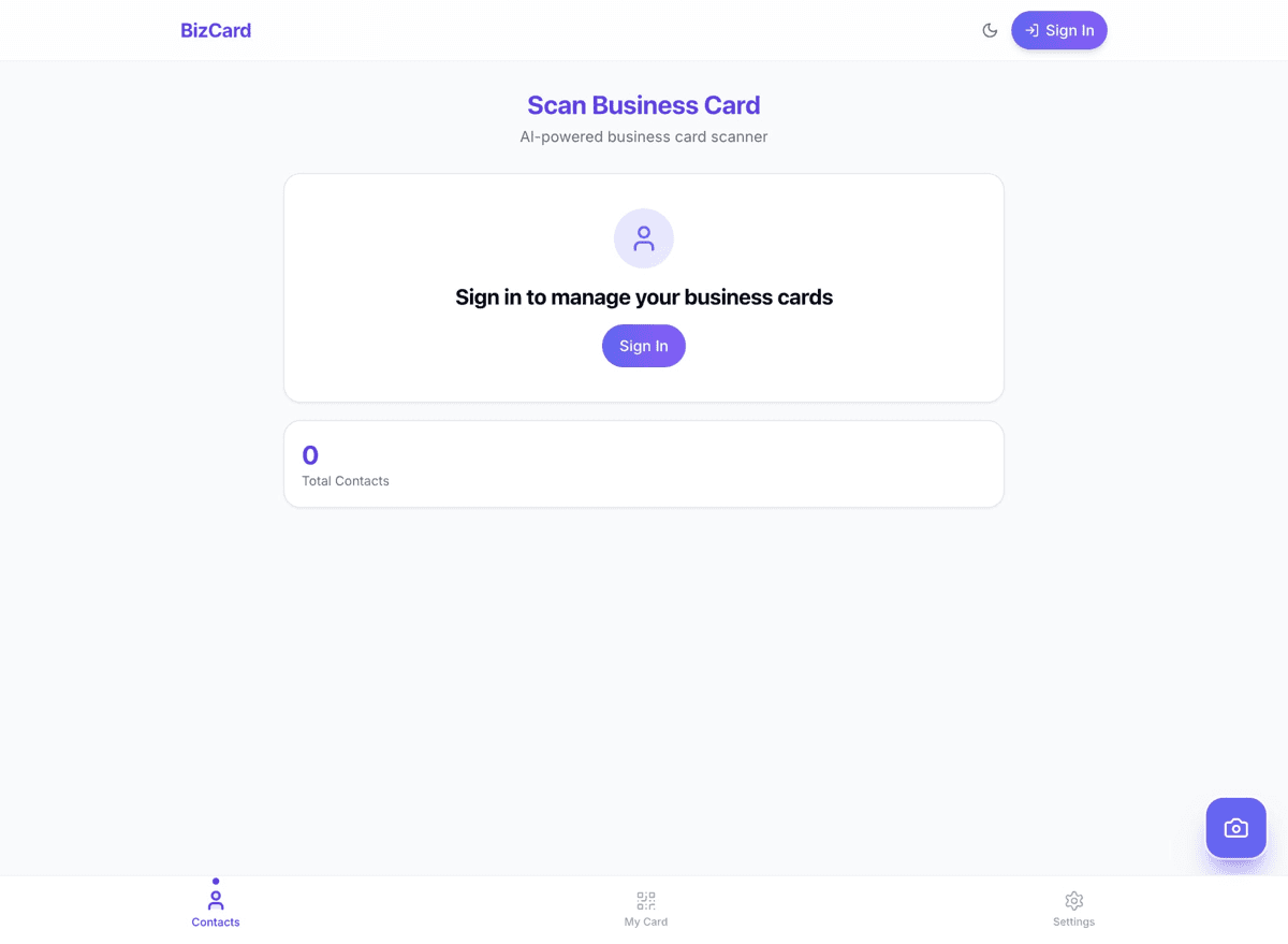 BizCard AI screenshot